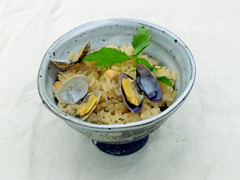 あさりと大豆の炊き込みご飯