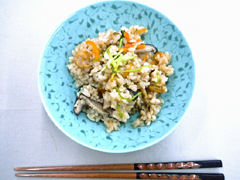 干し椎茸と干しエビの旨みご飯