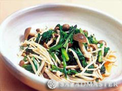 ほうれん草と春菊のおひたし