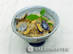 あさりと大豆の炊き込みご飯