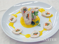 ささみロールの黄金ソース