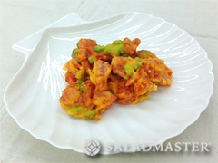 トマトと枝豆の二色揚げ