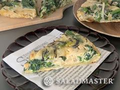 ほうれん草とひじきのキッシュ