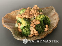 ブロッコリーの大豆ドレッシングサラダ