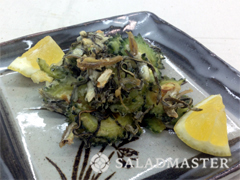 ゴーヤと昆布の寄せ揚げ