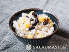 黒豆とさつまいものごはん