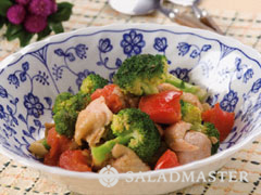 チキンとブロッコリーのトマト炒め